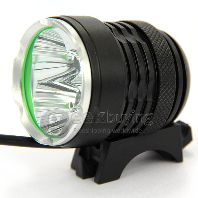 Dark Knight K3B 3 x Cree XM-L T6 3600LM 3 Modes LED Bicycle Cycling Lamp - Black