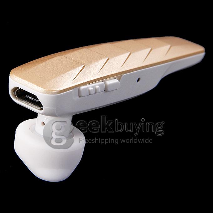Connice iblue 7 HD Commercial Wireless Bluetooth 4.0 Headset Earphone Pair 2 Devices iOS Android iPhone6 Plus -Champagne