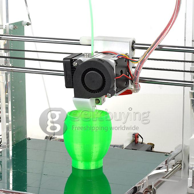 Heacent Reprap Prusa i3 3D Printer DIY Full Assembly Kit (0.3mm Nozzle / 1.75mm Filament) US Plug