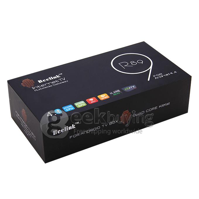 Beelink R89 RK3288 Quad Core 1.8GHz Android 4.4 Mini 4K TV Box HDMI HDD Player 2G/16G 802.11AC WIFI OTA Bluetooth DLNA - Black