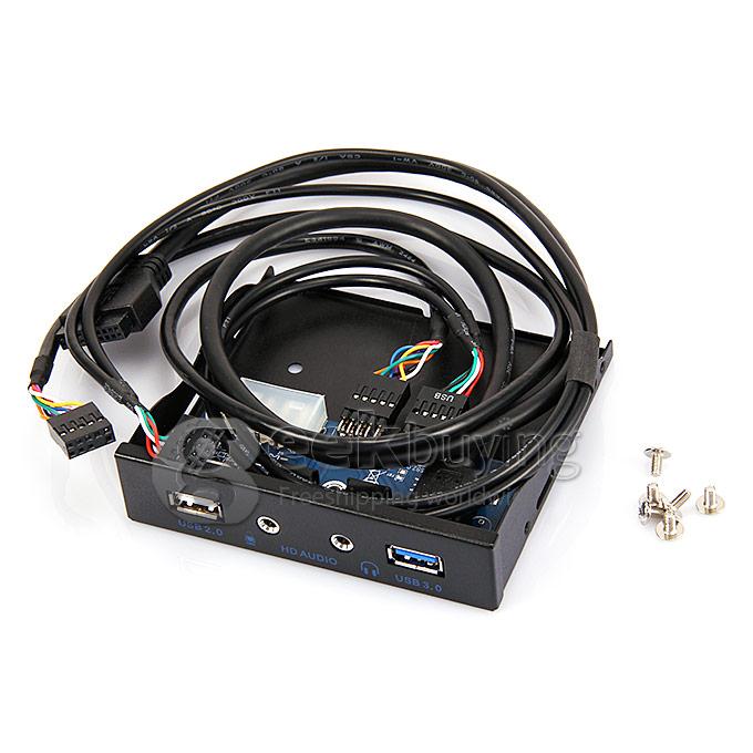Front Panle USB 3.0 Female+USB 2.0 Female+HD-Audio Expanding your PC - Black
