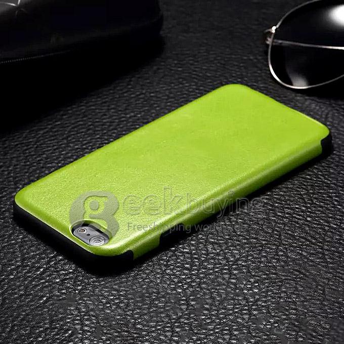 New Luxury TPU Leather Back Case Cover For iPhone 6 Plus - Green