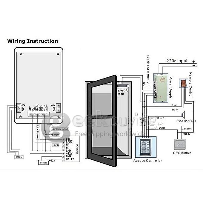 CD-7612A Metal Proximity RFID Door Access Control Controller Waterproof Password Keypad