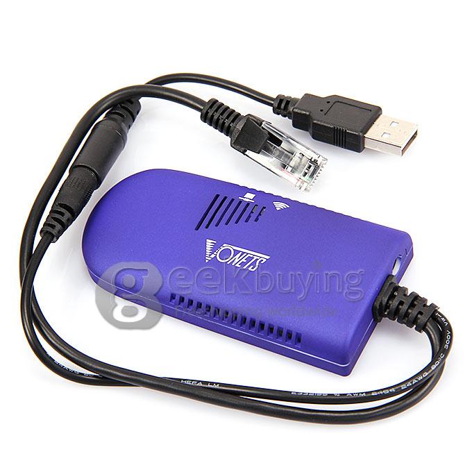 VAP11G USB Wi-Fi Dongle Bridge 2.4GHz IEEE802.11b/g 200Mbps with 10/100M Ethernet Connector- Blue