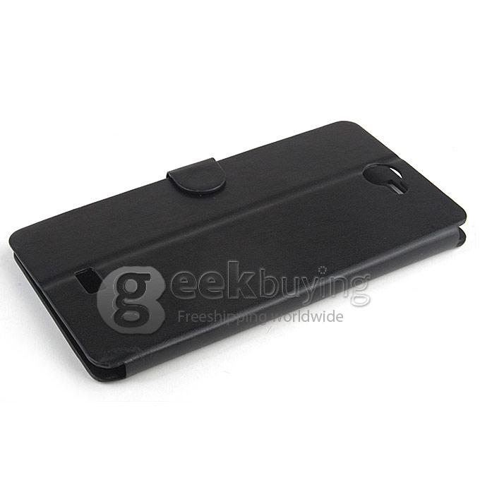 Protective PU Leather Hard Case Cover Shell for Iocean G7 - Black
