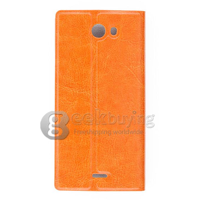 Flip PU Leather Cover Case for iocean X7S-T/X7 HD - Orange
