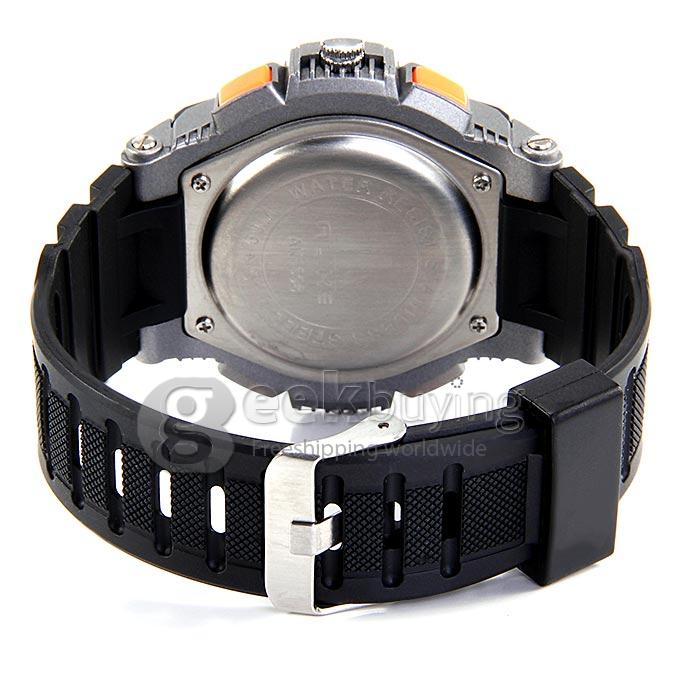 ALIKE AK1396 Unisex LED Digital Quartz Plastic Strap 50 Meters Waterproof Sport Utility Wrist Watch - Orange