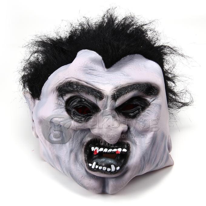 Halloween Thmed Zombie Mask with Elastic Rope Trick Toy Horror Props for Fancy Parties and Dances