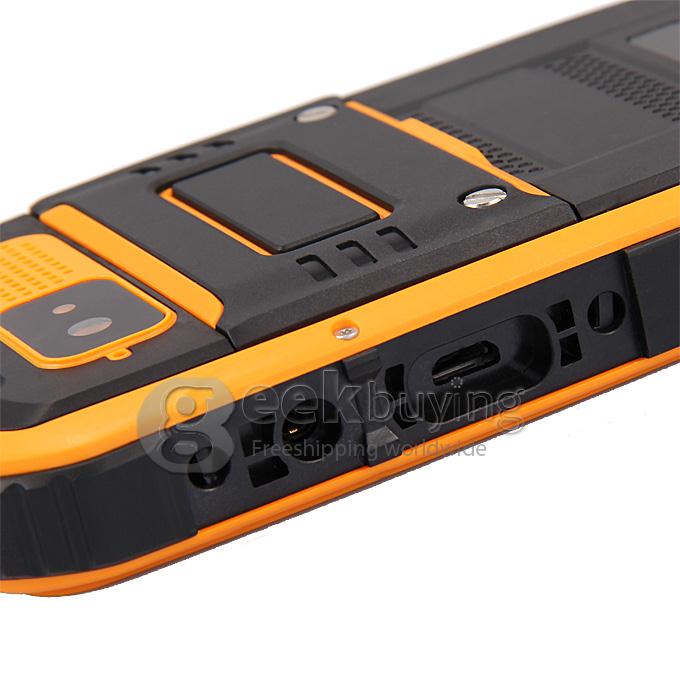 W63/S09 MTK6589 Quad Core 1.2Gzh Android 4.2 Smartphone 1GB RAM 4GB ROM Waterproof Dustproof Shockproof 3G/GPS - Yellow