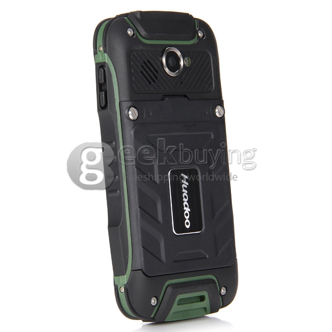 Huadoo V3 IP68 Waterproof MTK6582 Quad Core 1.3GHz Smartphone 4.0 Inch Android 4.4 1GB RAM 8GB ROM 8.0MP 3G GPS - Green