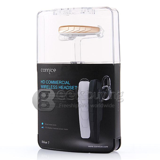 Connice iblue 7 HD Commercial Wireless Bluetooth 4.0 Headset Earphone Pair 2 Devices iOS Android iPhone6 Plus -Champagne