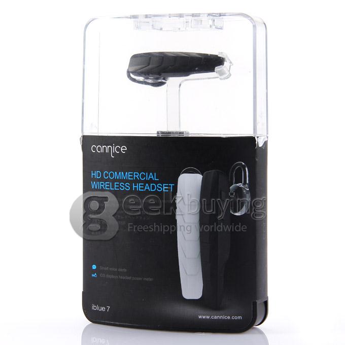 Connice iblue 7 HD Commercial Wireless Bluetooth 4.0 Headset Earphone Pair 2 Devices iOS Android iPhone6 Plus - Black