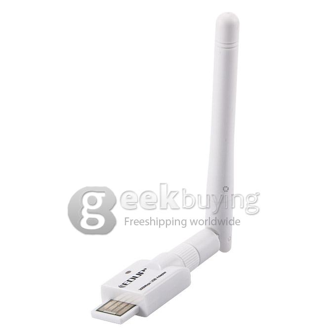 EDUP EP-MS15003 IEEE802.11b/g/n 2.4GHz 300Mbps Wireless Network USB Wifi Adapter - White