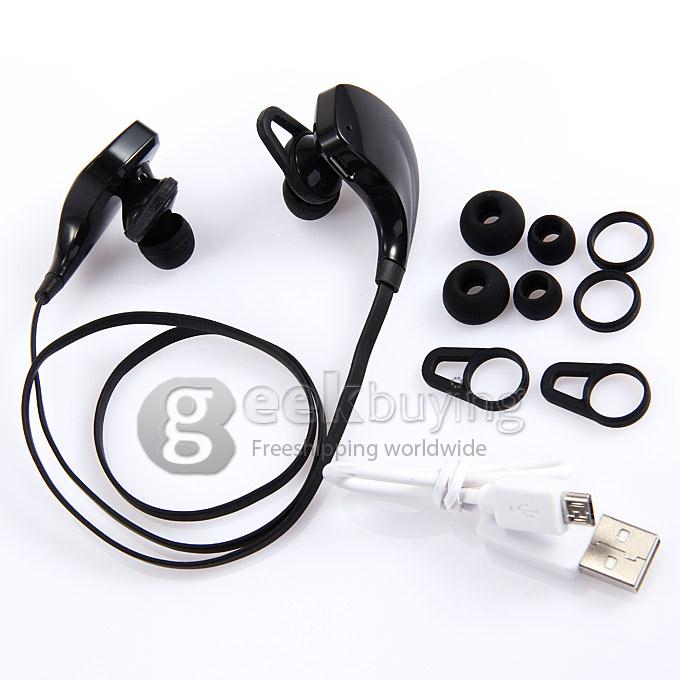 Connice Muses 1 Wireless Sporty Bluetooth 4.0 Headphone Earphone Music & Call Pair 2 Devices iOS Android iPhone6 Plus - Black