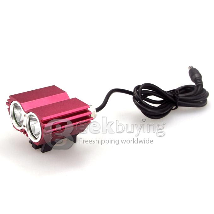 Dark Knight K2D Cree 2 x T6 2400LM Bicycle Lighting Outdoor LED Flashlight - Red