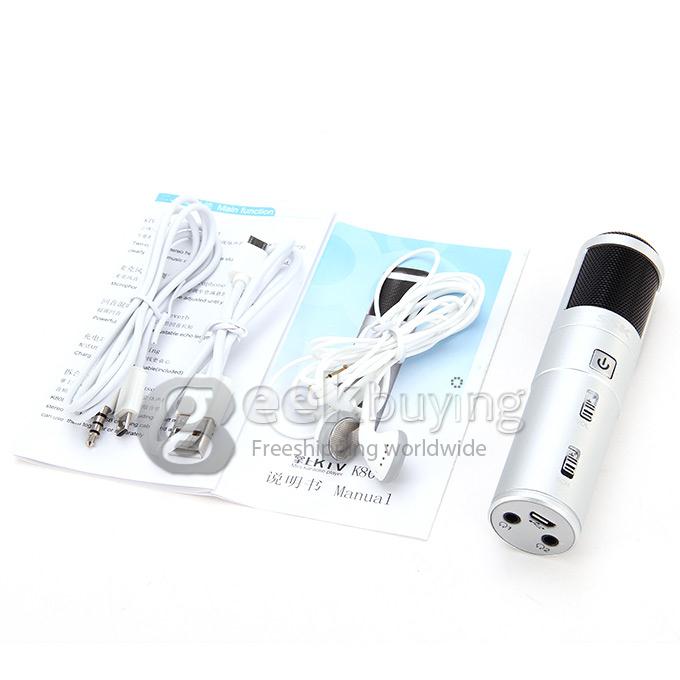 SSK K808 Mini Karaoke Player For Smart Phone - Silver