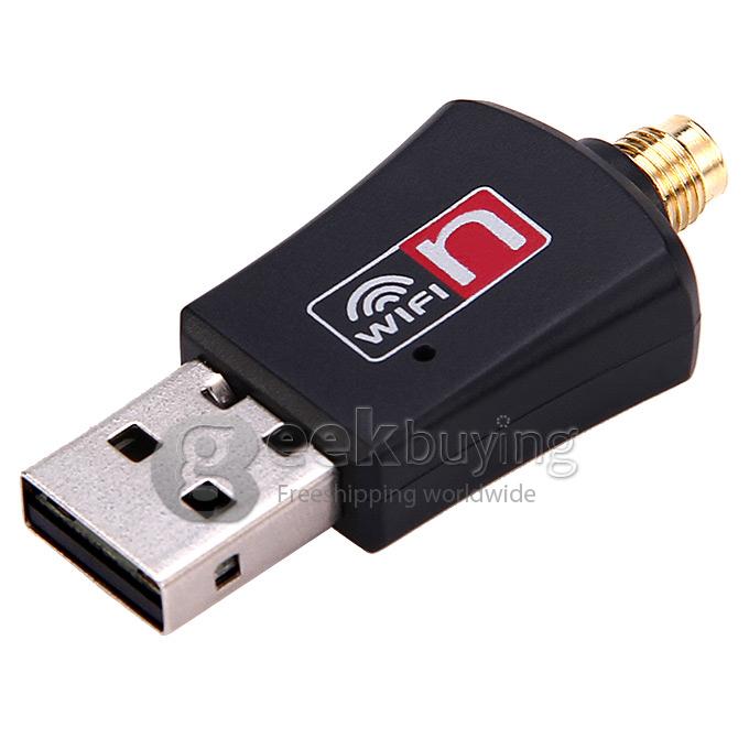 Wireless-N USB 2.0 High Speed 2.4G 2DbI 300Mbps USB Adapter
