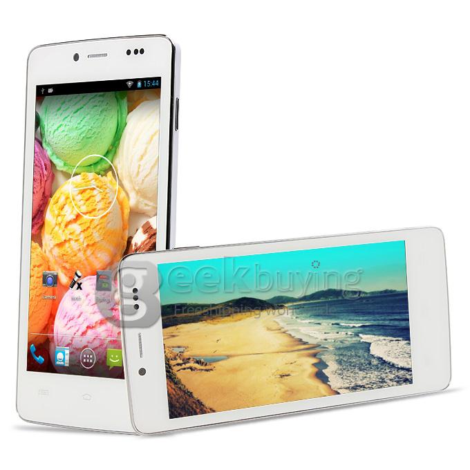 CUBOT P10 QHD Pixels MTK6572 Dual Core 1.3GHz 5.0 Inch Smartphone Android 4.2 OS 1GB RAM 8.0MP 3G GPS - White