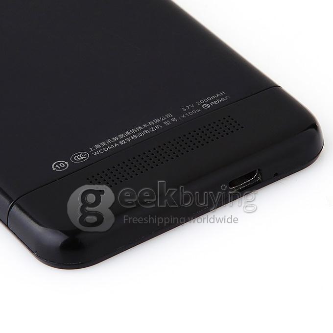 PHICOMM X100w 1280 x 720 Pixels MSM8625Q Quad Core 1.2GHz 4.7 Inch Smartphone 1GB RAM Android 4.1 HD 3G 8.0MP - Black