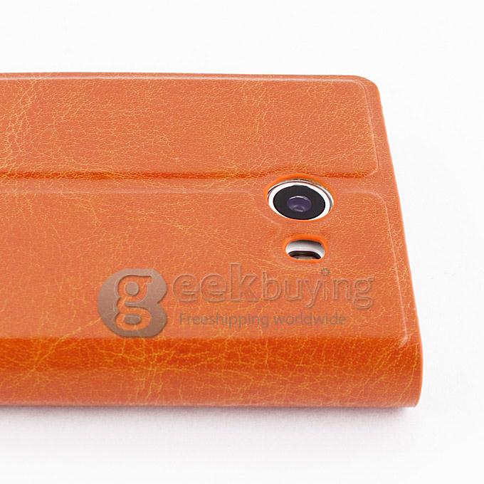 Flip PU Leather Cover Case for iocean X7S-T/X7 HD - Orange