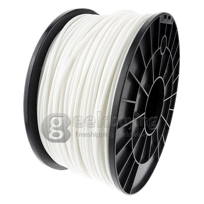Heacent P003 3D Printer Material PLA Filaments Consumables Plastic Cable 3MM 1KG - White