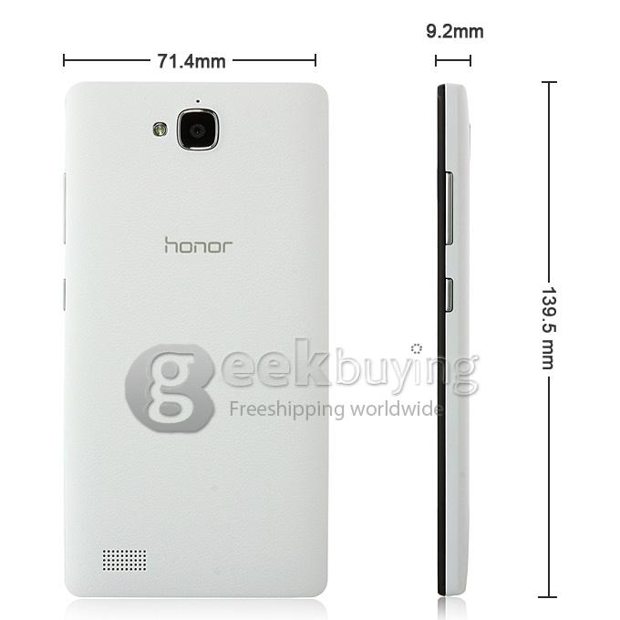 HUAWEI Honor 3C H30-L02 Hisilicon Kirin 910 Quad Core 1.6GHz Smartphone 5.0 Inch 2GB RAM HD OGS 8.0MP 4G - White