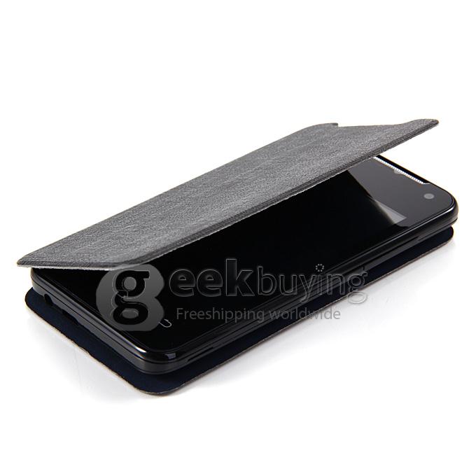 H-mobile F1 MTK6572 Dual Core 1.0GHz Smartphone 3.5Inch 2.0MP Android 4.2 OS Bluetooth WIFI with Leather Sheath - Black