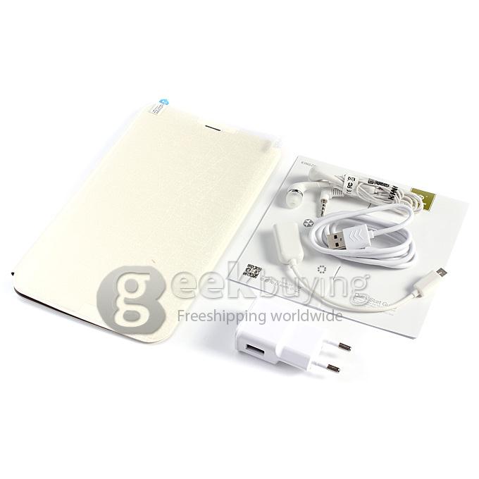 Kingzone KingPad 1 MTK6582 Quad Core 8.0 Inch Phablet Android 4.3 IPS 1GB RAM 8GB ROM 3G GPS Phone Call WCDMA OTG - White