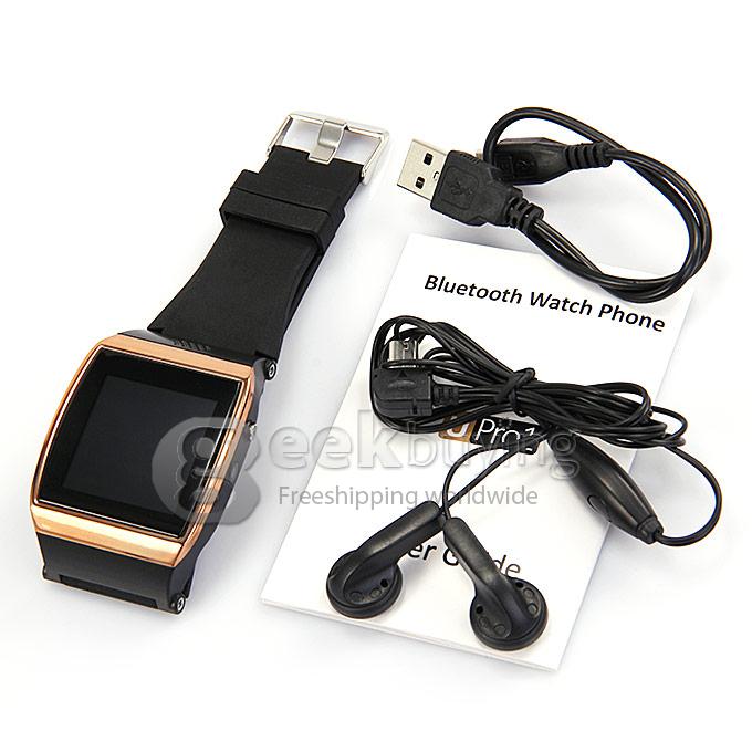 1.55'LED U8 Pro Bluetooth Watch Touch Screen Smart Watch Phone for Android iPhone - Gold