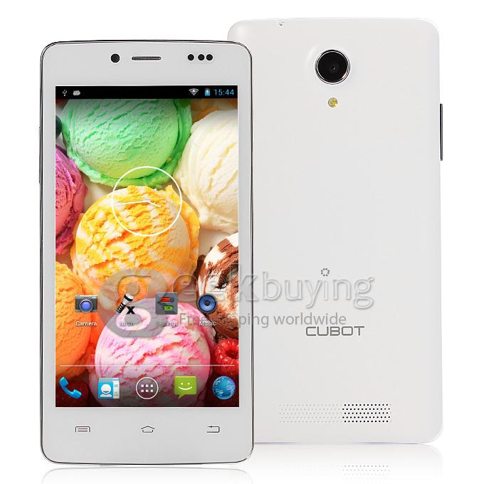 CUBOT P10 QHD Pixels MTK6572 Dual Core 1.3GHz 5.0 Inch Smartphone Android 4.2 OS 1GB RAM 8.0MP 3G GPS - White