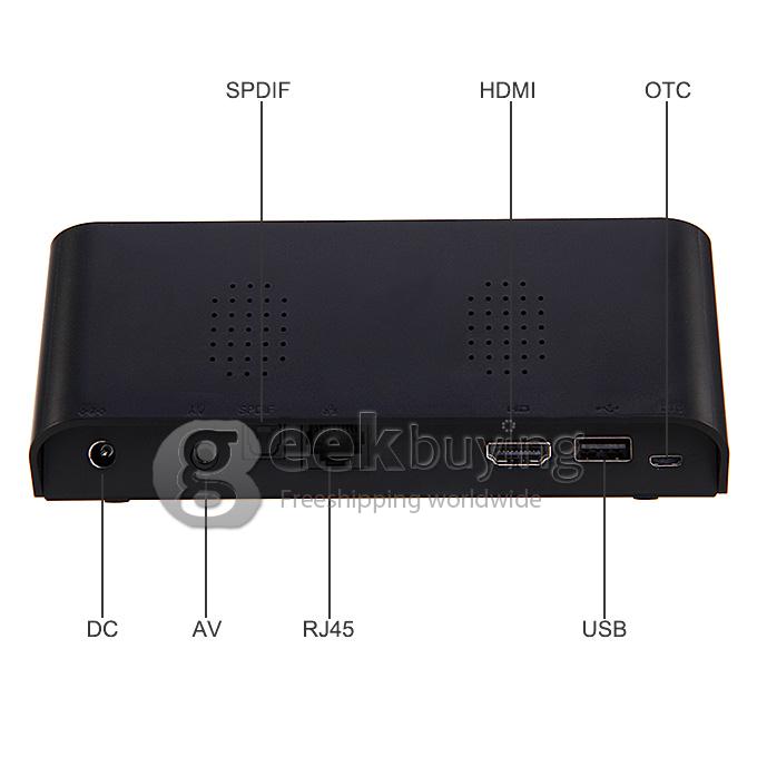 Beelink R89 RK3288 Quad Core 1.8GHz Android 4.4 Mini 4K TV Box HDMI HDD Player 2G/16G 802.11AC WIFI OTA Bluetooth DLNA - Black