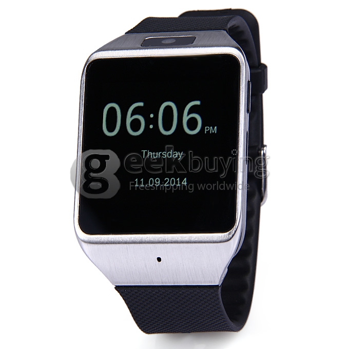 New Atongm W007 Smart Bluetooth Watch 1.5 Inch MTK 6260A Touch Screen with Camera- Silver