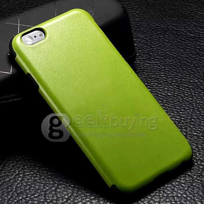 New Luxury TPU Leather Back Case Cover For iPhone 6 Plus - Green