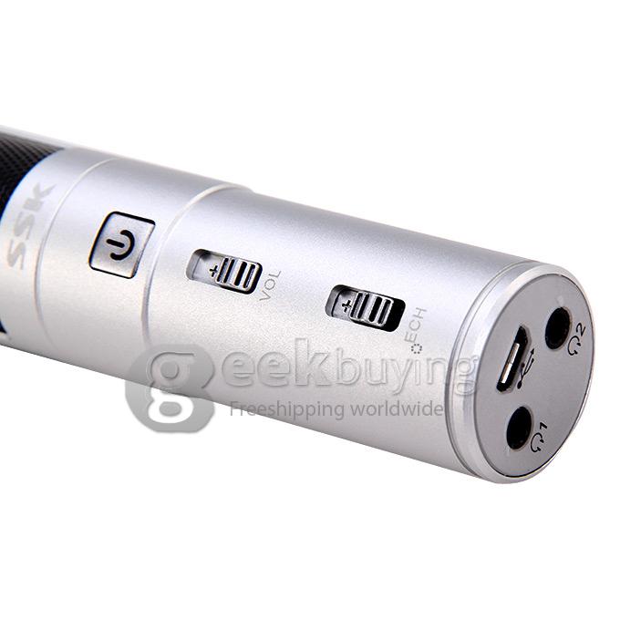 SSK K808 Mini Karaoke Player For Smart Phone - Silver