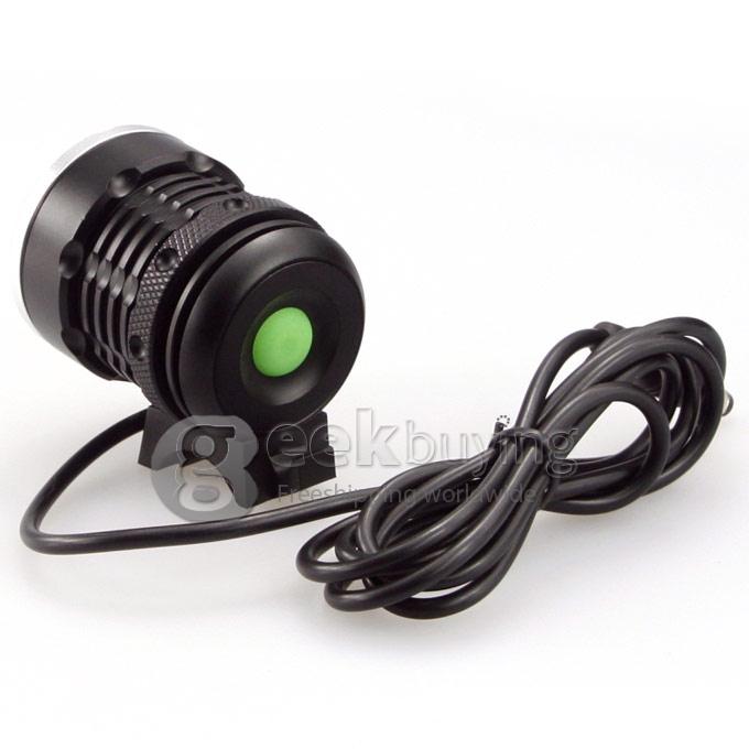 Dark Knight K4P Cree 4×T6 4800LM Bicycle Lighting & Head Lighting & Sport LED Flashlight with Battery Pack - Black + Silver