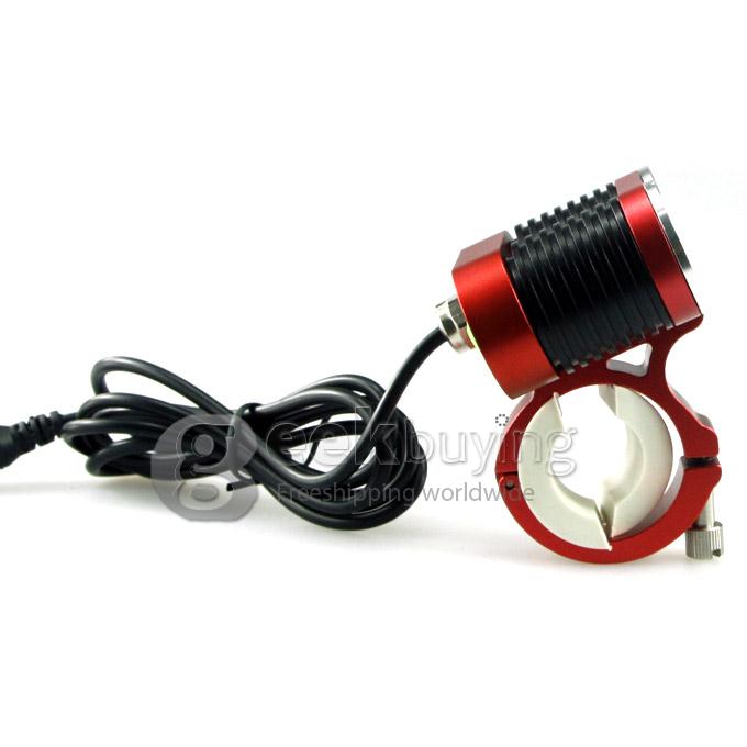 Dark Knight K2C Cree T6 x 2 2400LM Bicycle Lighting Outdoor LED Flashlight with Battery Pack - Red