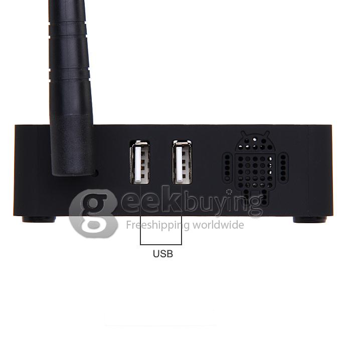RKM MK902II RK3288 1.8GHz Android 4.4 Mini TV Box HDMI HDD Player 1.8GHZ 2G/16G Dual Band 2.4/5G WIFI Bluetooth XBMC DLNA - Black