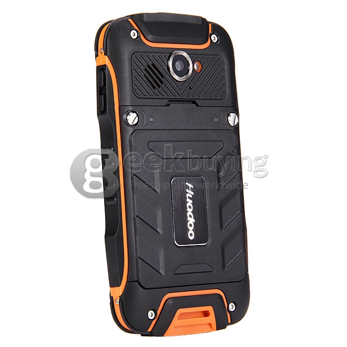 Huadoo V3 IP68 Waterproof MTK6582 Quad Core 1.3GHz Smartphone 4.0 Inch Android 4.4 1GB RAM 8GB ROM 8.0MP 3G GPS - Orange