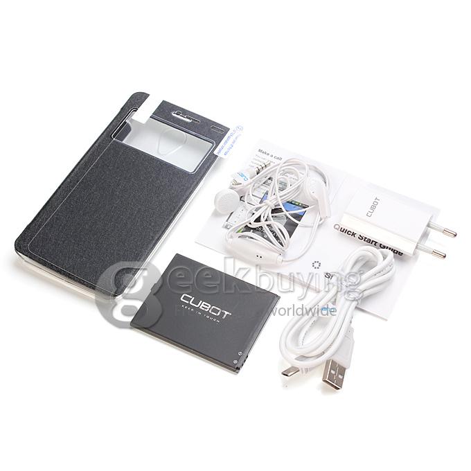CUBOT P10 QHD Pixels MTK6572 Dual Core 1.3GHz 5.0 Inch Smartphone Android 4.2 OS 1GB RAM 8.0MP 3G GPS - Black