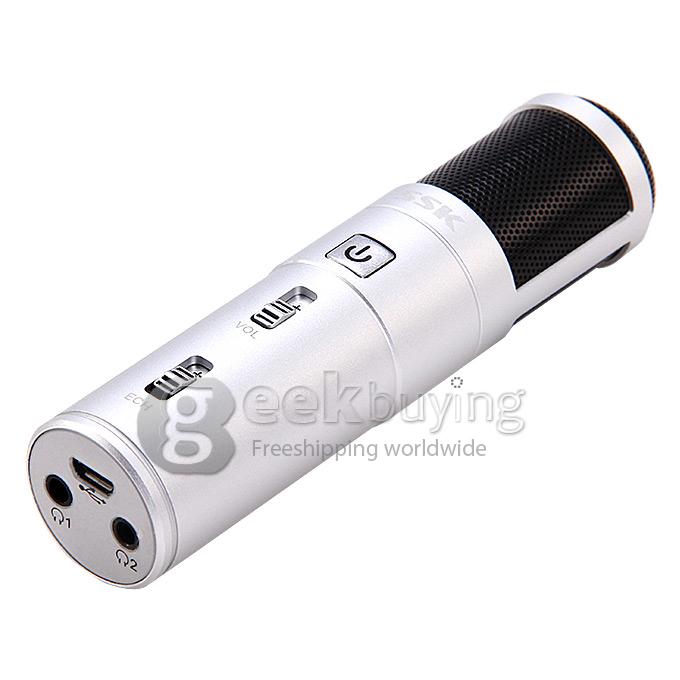 SSK K808 Mini Karaoke Player For Smart Phone - Silver