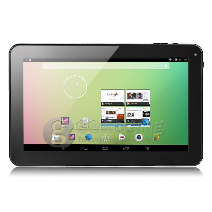 PL770 Allwinner A31S Quad-Core 10 Inch Tablet PC Android 4.4 OS 1GB/16GB BT Dual Cameras HDMI - White+Black