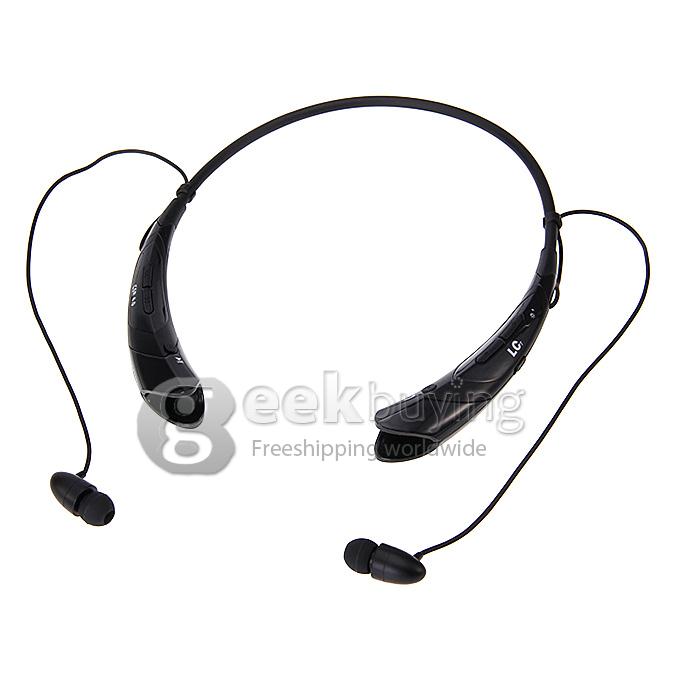 HBS-760 Wireless Tone Bluetooth 4.0+EDR Stereo Handsfree Neckband Sports Headset Headphone Earphone for Android iOS iPhone 6 Plus - Black