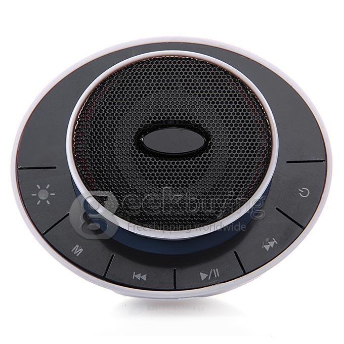 SL-1301 Portable Wireless Bluetooth Speaker Subwoofer Hands-free TF Card AUX FM Radio Mic for iOS Android iPhone6 Plug - White