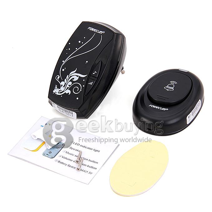 Forecum Smart Home Wireless Plug in Door Bell 36 Chimes 100 Meter Transmission Range Weatherproof With EU Power Adapter