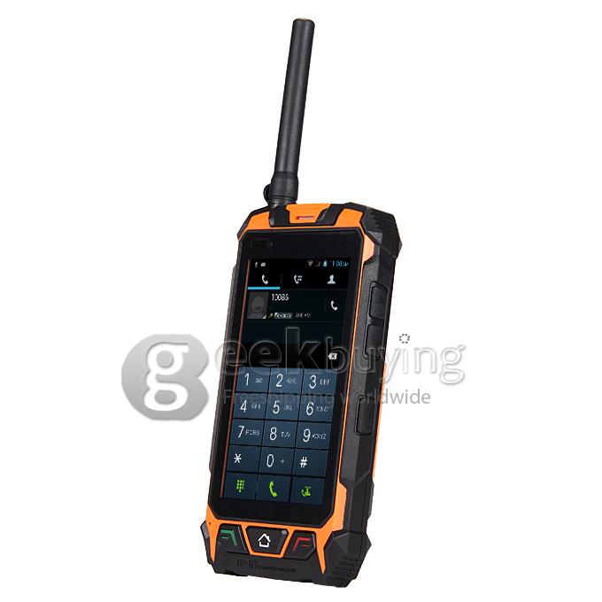 ZGPAX S9 MTK6572W Dual Core 1.3GHz Smartphone 4.5 Inch Waterproof Phone IP67 Walkietalkie Android 4.2 GPS/WIFI/Bluetooth - Black+Orange