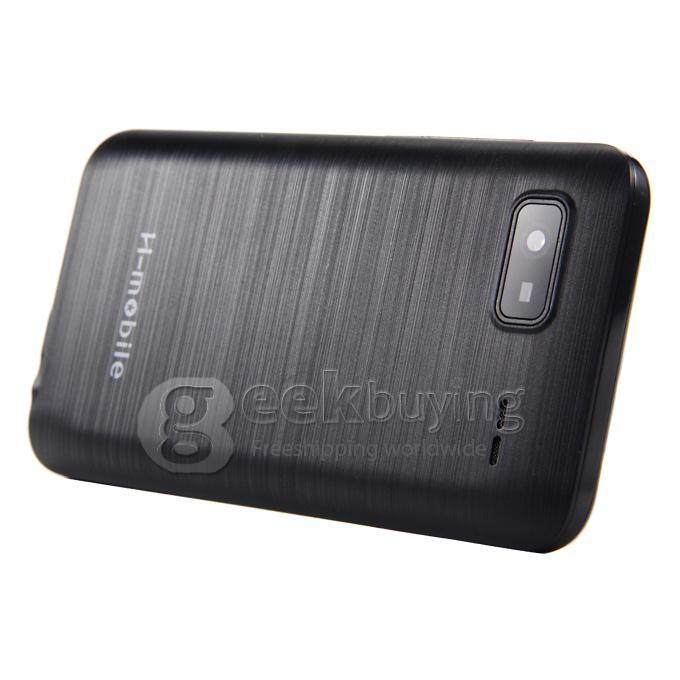 H-mobile F1 MTK6572 Dual Core 1.0GHz Smartphone 3.5Inch 2.0MP Android 4.2 OS Bluetooth WIFI with Leather Sheath - Black