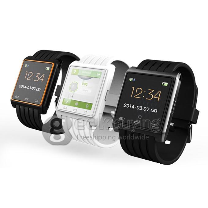 U3 Fashion Smart Bluetooth 4.0 Watch Remote Camera Pedometer Anti Lost Men Women for iPhone Galaxy - Black