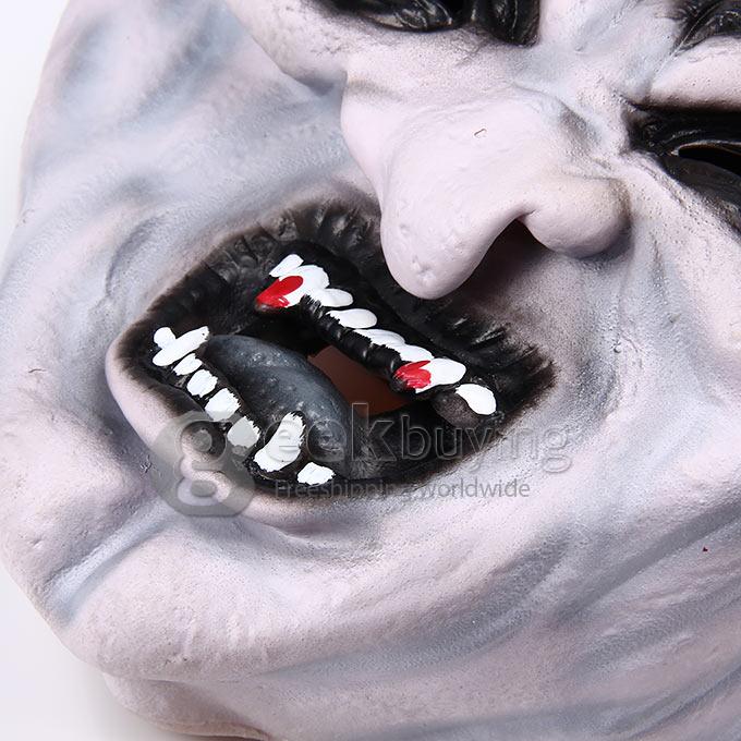 Halloween Thmed Zombie Mask with Elastic Rope Trick Toy Horror Props for Fancy Parties and Dances