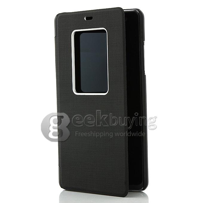 New View Style Protective PU Leather Hard Case Cover Shell for ThL 5000 - Black
