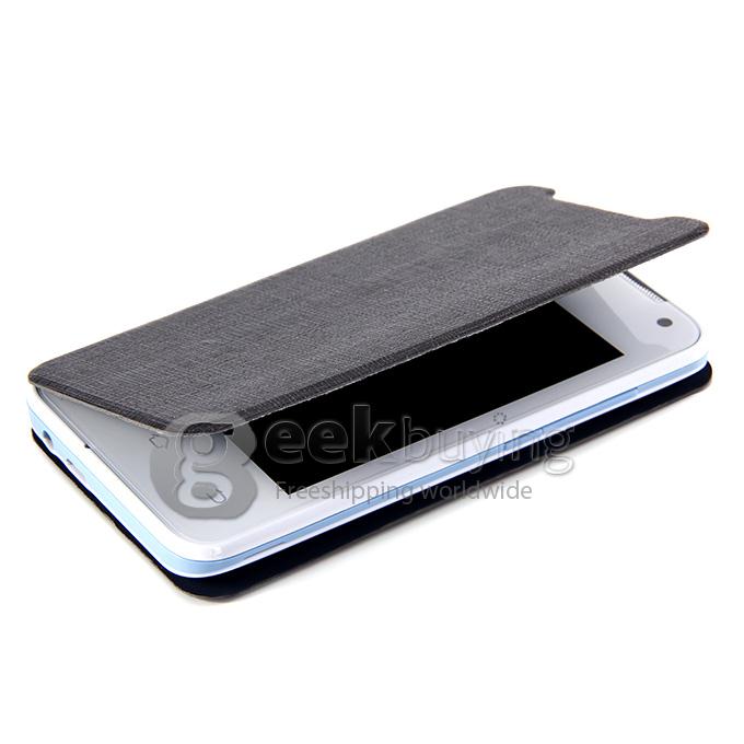 H-mobile F1 MTK6572 Dual Core 1.0GHz Smartphone 3.5Inch 2.0MP Android 4.2 OS Bluetooth WIFI with Leather Sheath - White